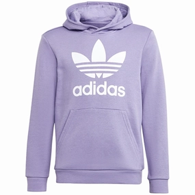 Teenager Two Way Zipper adidas Originals Maglil Trefoil Hoodie