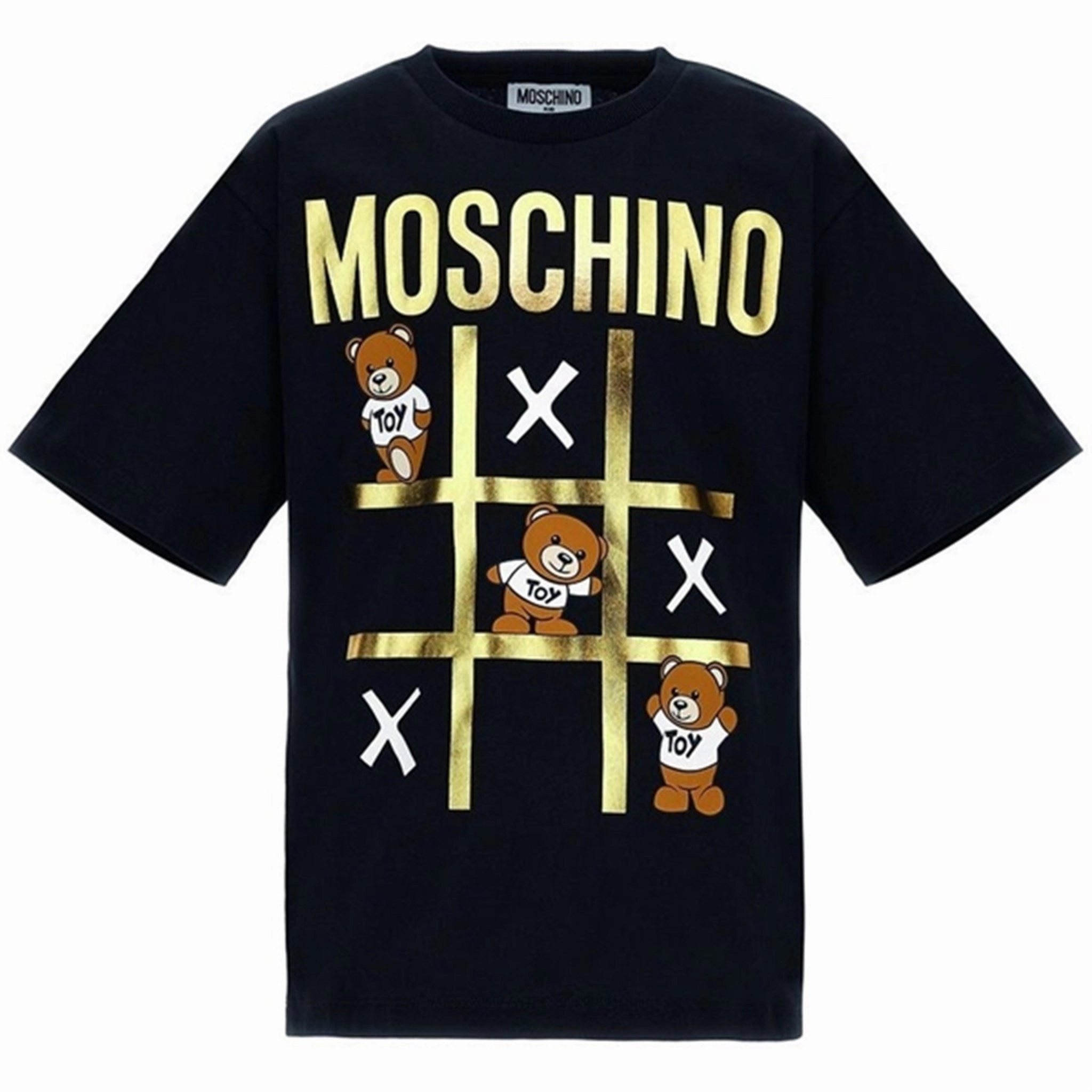 Stylish Modern and Soft Moschino Black T-Shirt Maxi