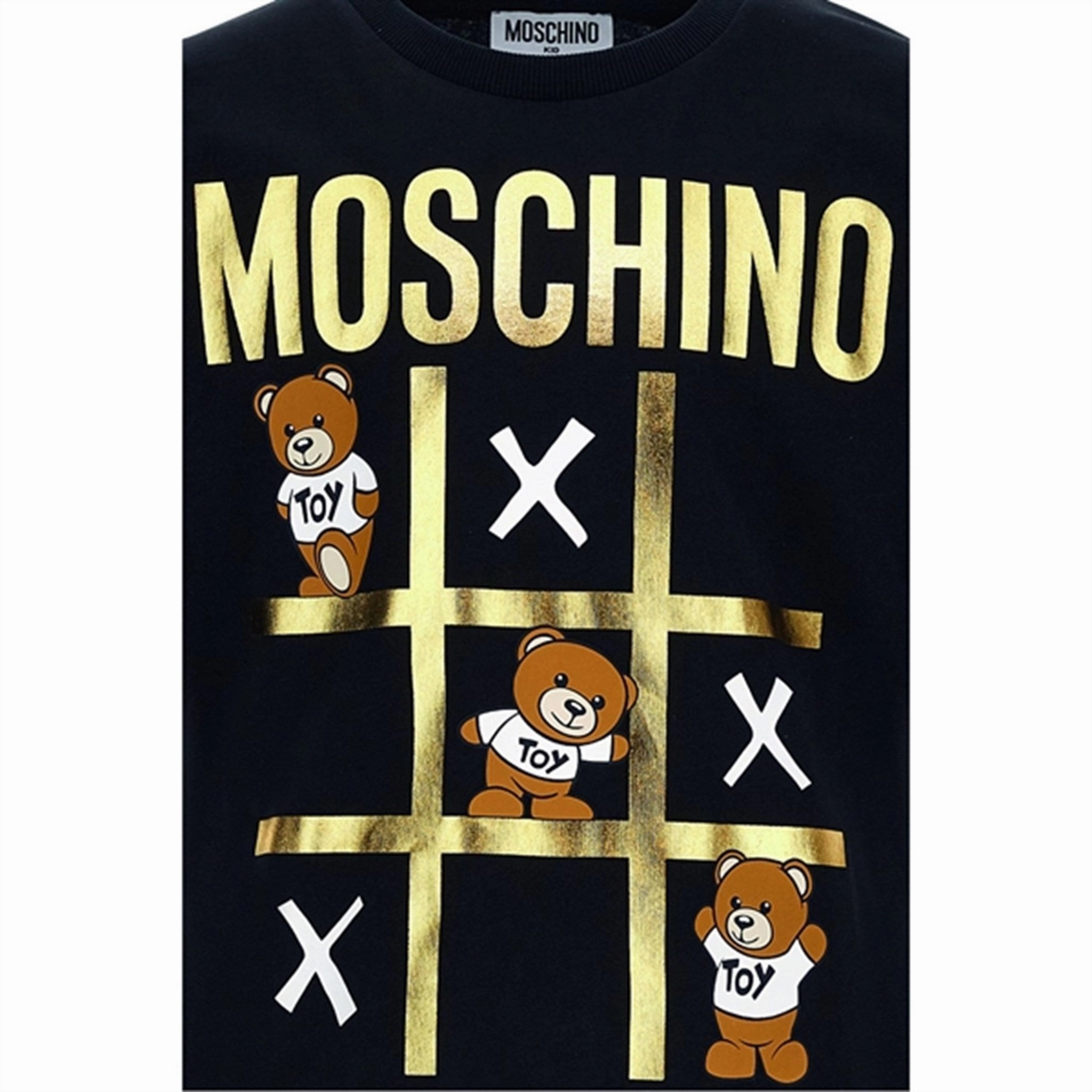 Moschino Black T-Shirt Maxi Non Restrictive Silhouette