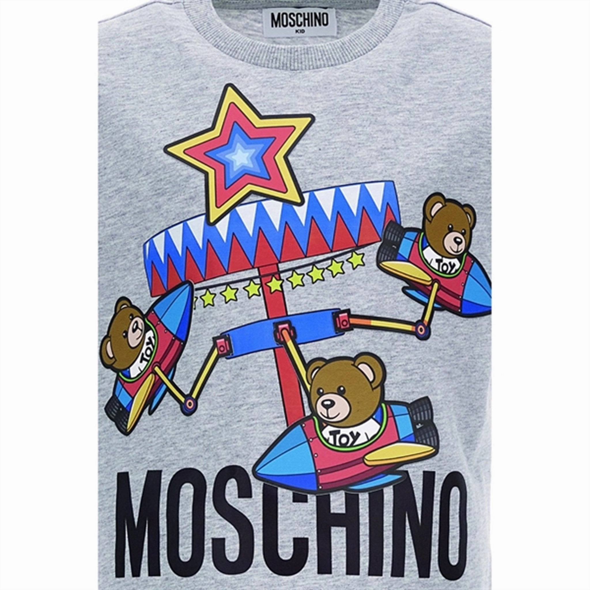 Unisex style Moschino Grey T-Shirt