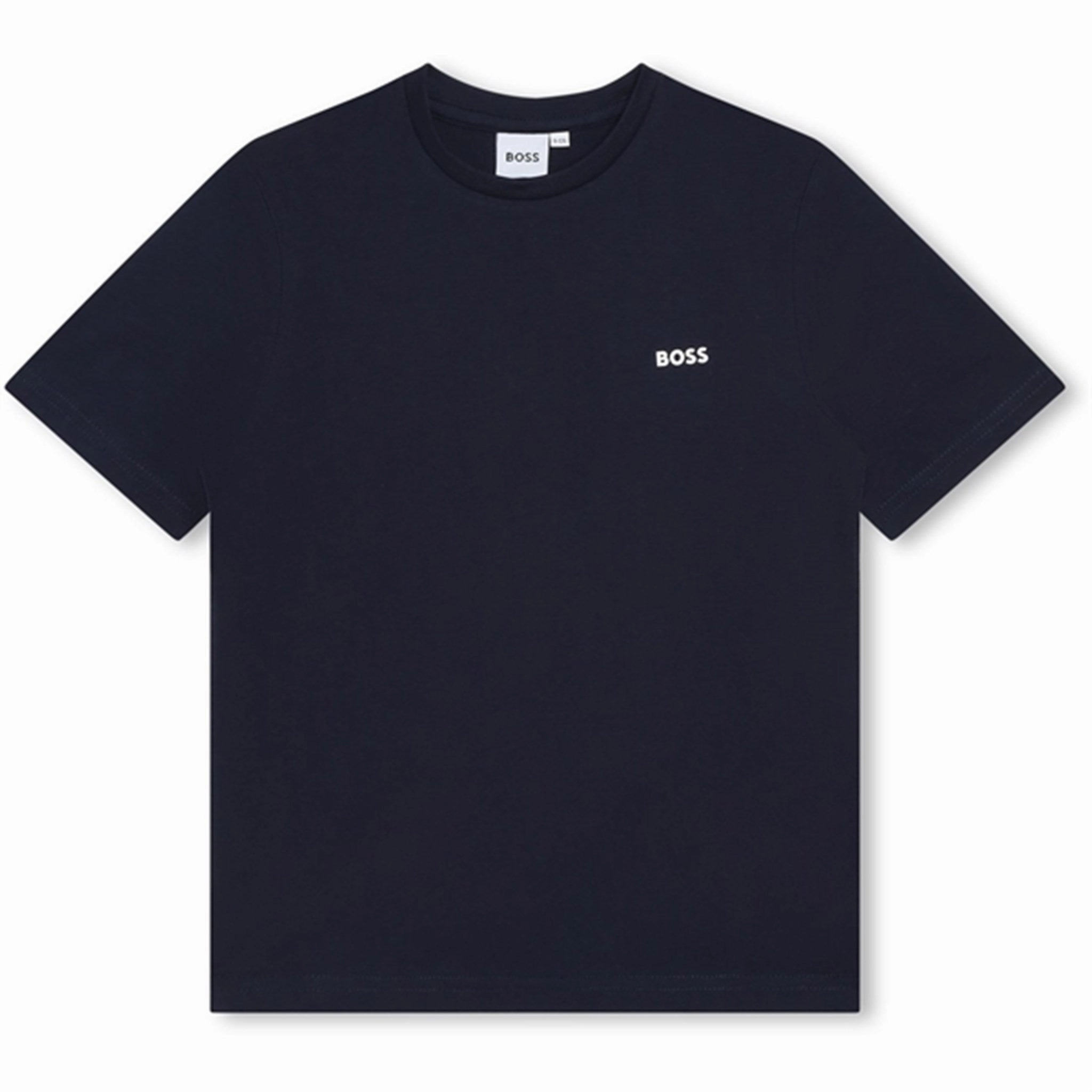 Durable Knit Structure Hugo Boss T-shirt Navy