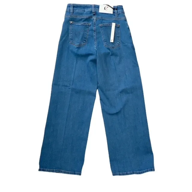 No Gap Waist Timeless Style Caf??Noir Pantalone Denim Culotte Greta C7JJ3150 B030 light sky