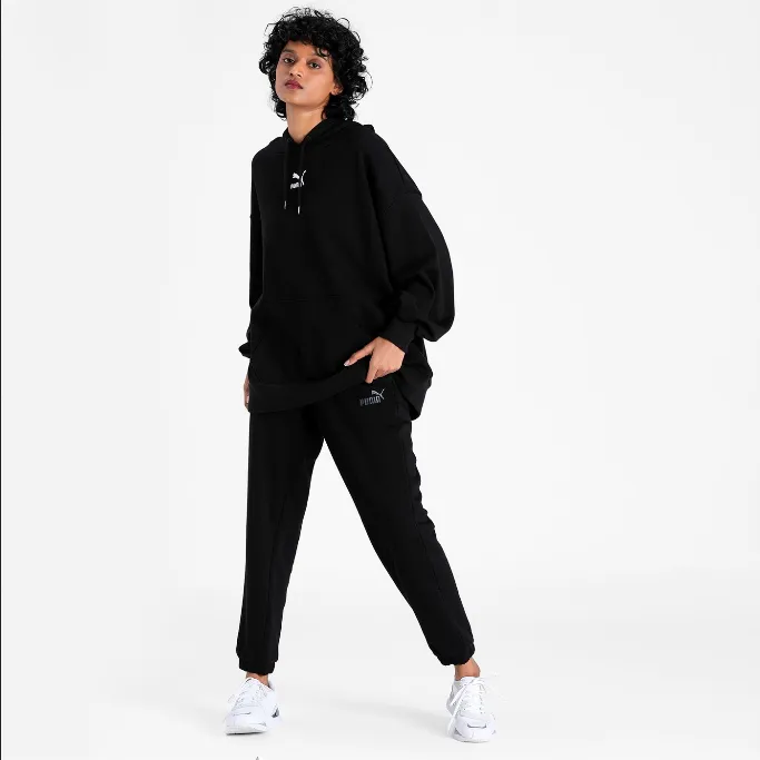 Fashion Comfort Wear Eco Friendly Dyeing Puma pantalone sportivo donna ESS  Embroidered Pants FL cl 846140 01 black