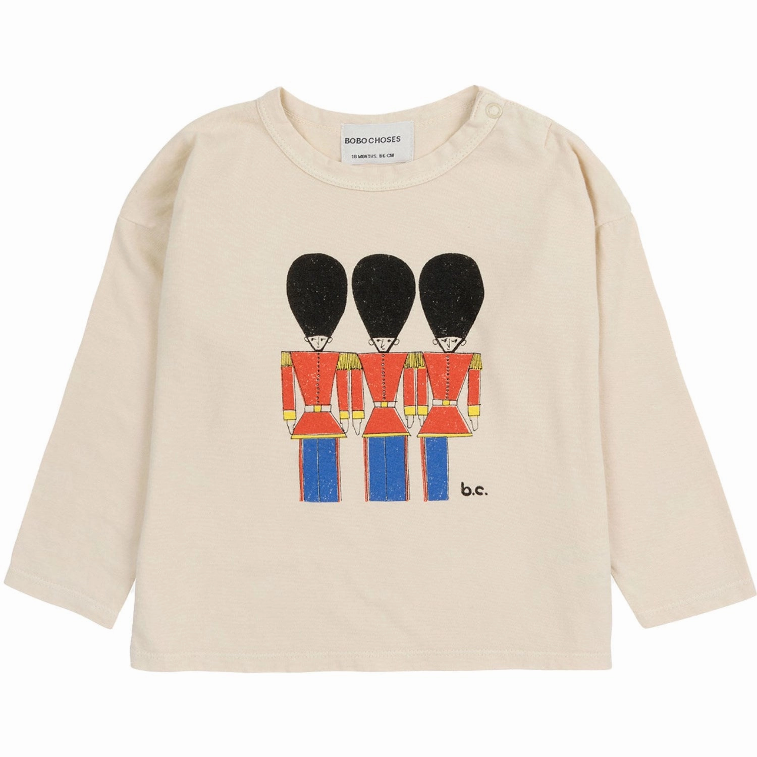 Non Iron Unisex Option Bobo Choses Offwhite Little Tin Soldiers Shirt