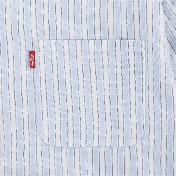 Levi's Meet And Greet Striped Blouse Sugar Swizzle Stretchable Cloth