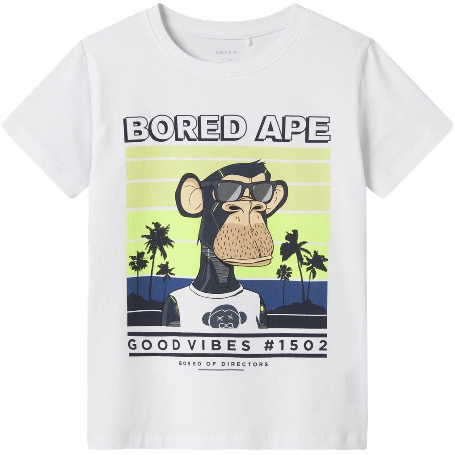 Flexible Ribbed Cuffs Name It Cloud Dancer Fartil Bored Of Directors Regular T-Shirt