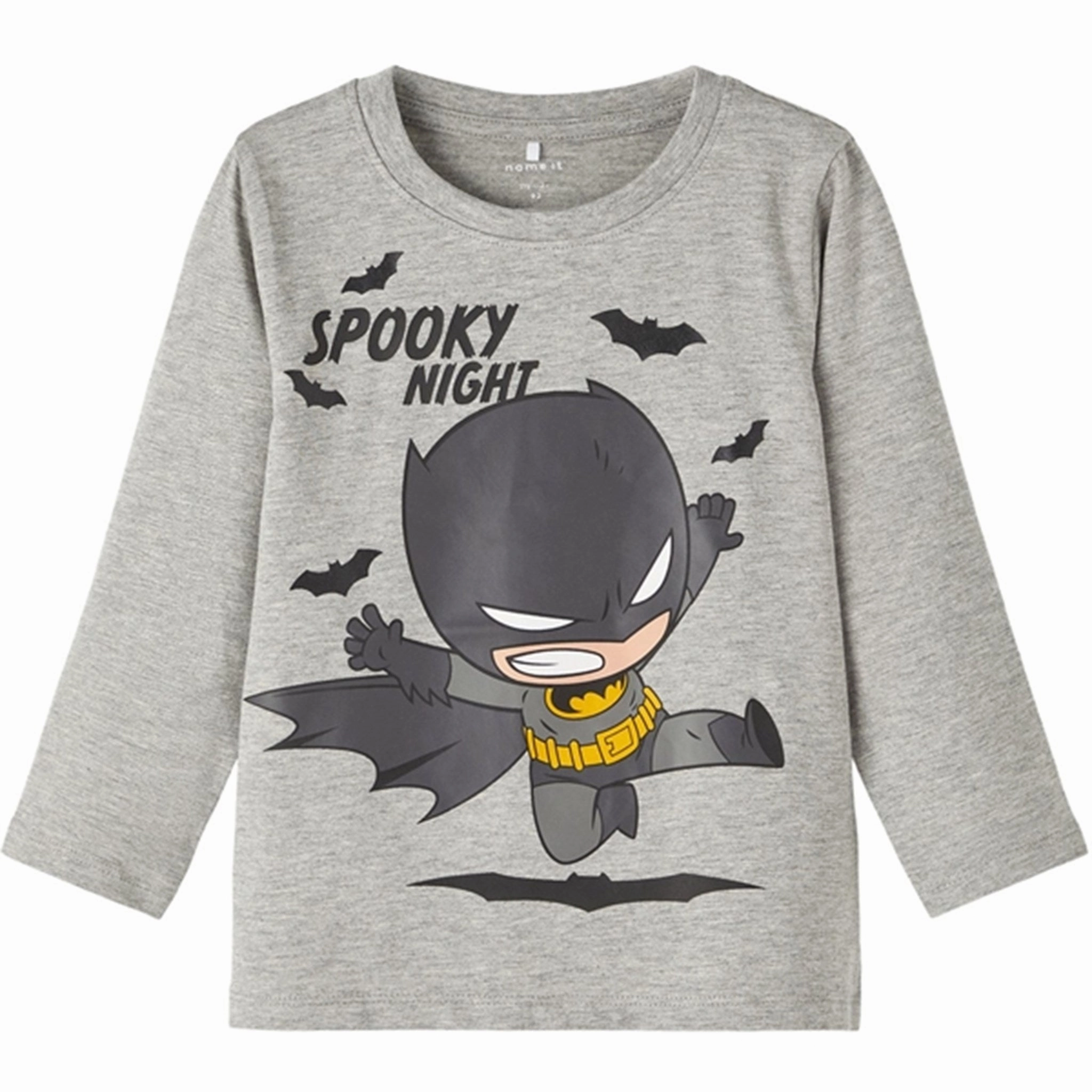 Name it Grey Melange Summi Superfriends Blouse All-Ages Fit Structured Shoulder Support