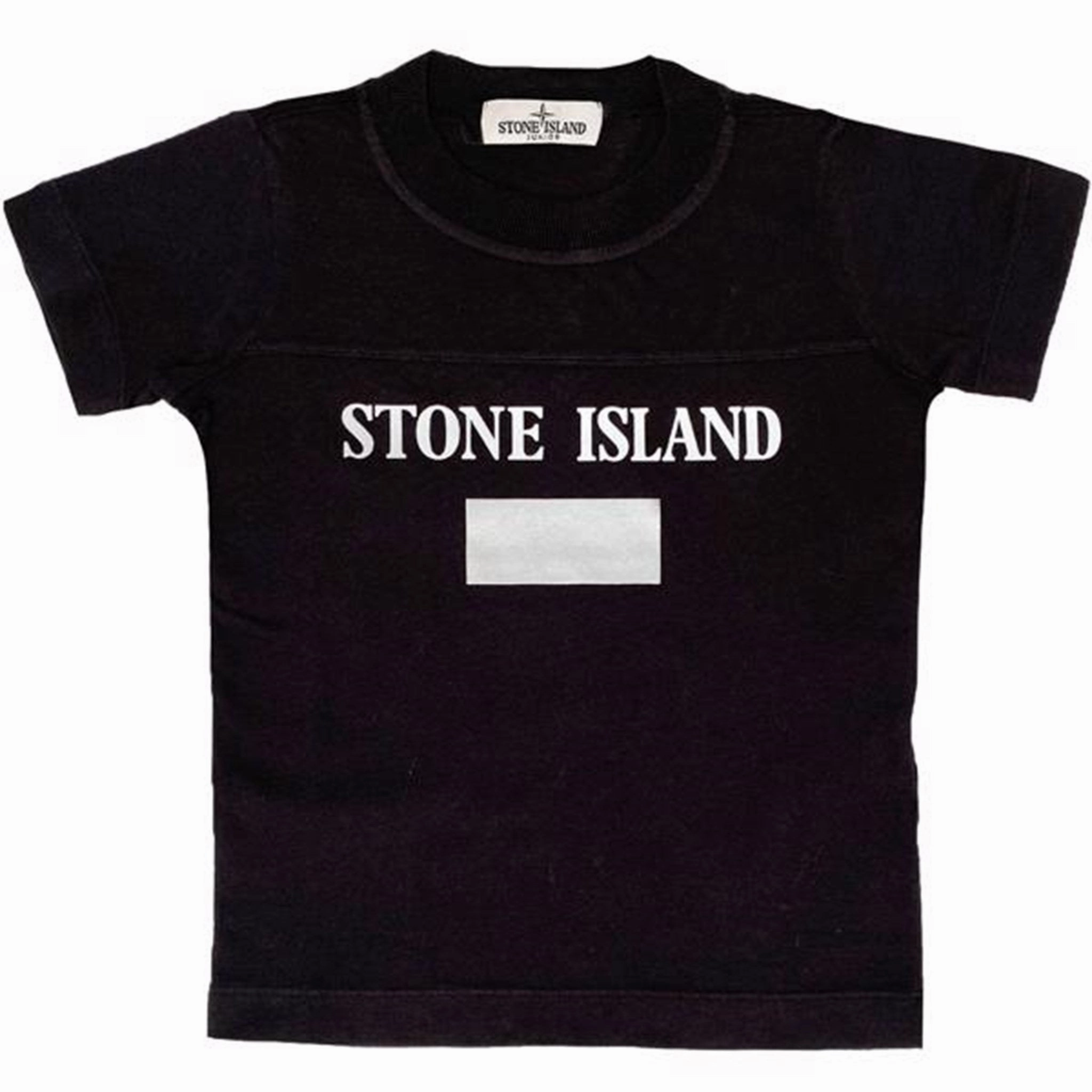 Stone Island T-shirt Print Grey Black Work efficiency Timeless Fit
