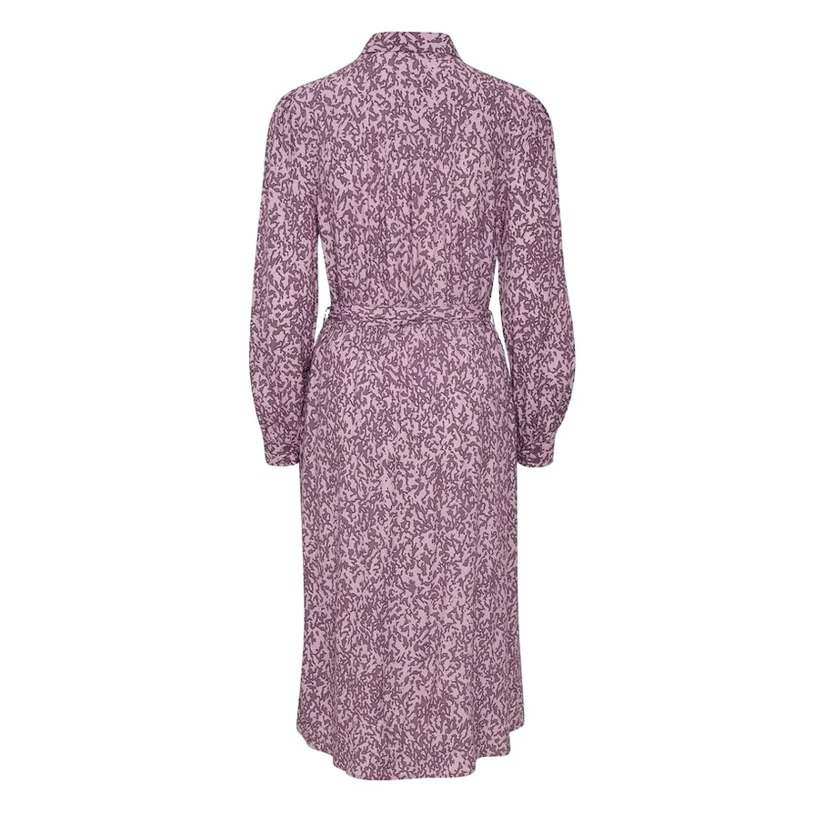 b.young Byflori Long Shirt Dress 20810958 201063 grapeade mix Relaxed Design Chic Layers