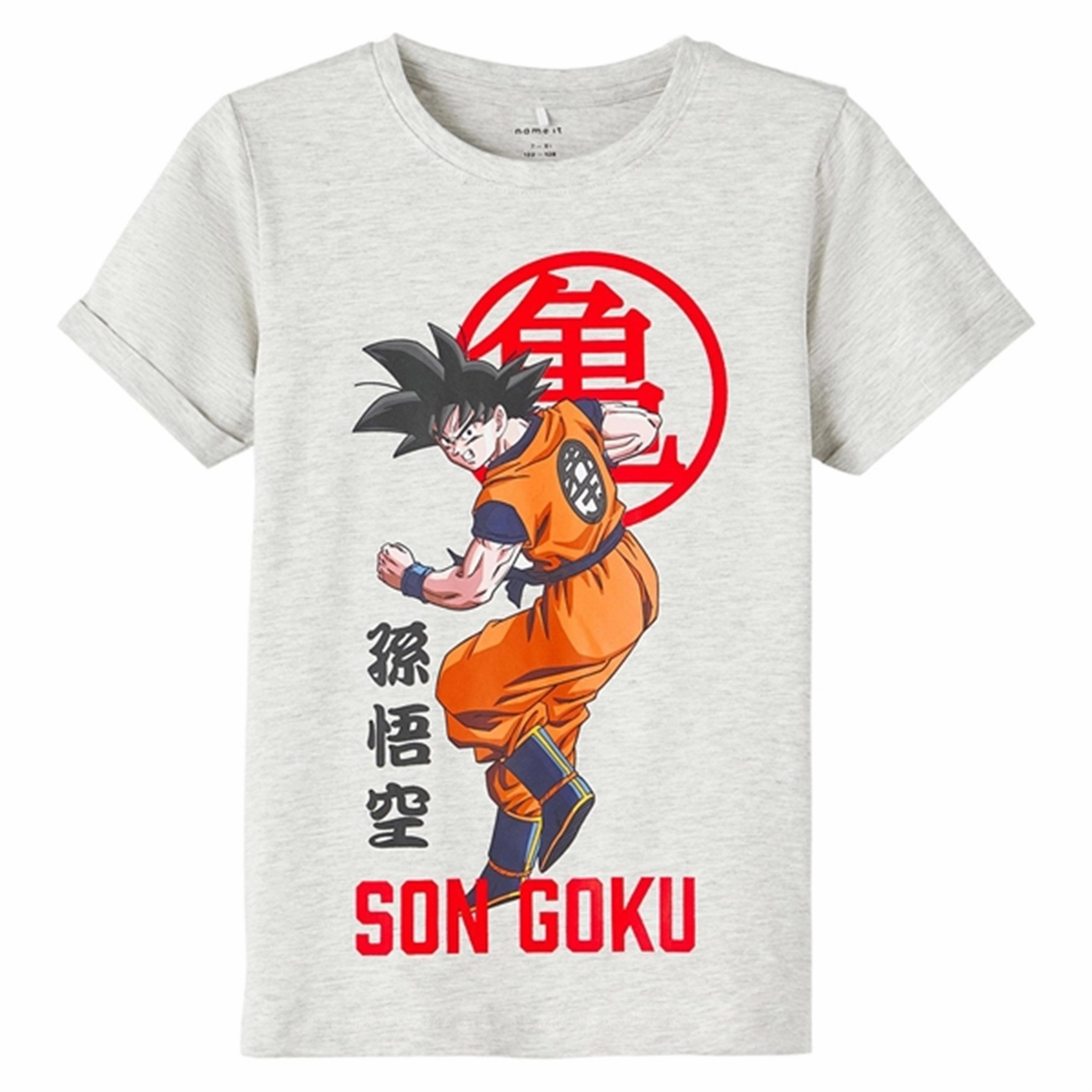 Outdoor Layer Name it Light Grey Melange Marly Dragonball T-Shirt