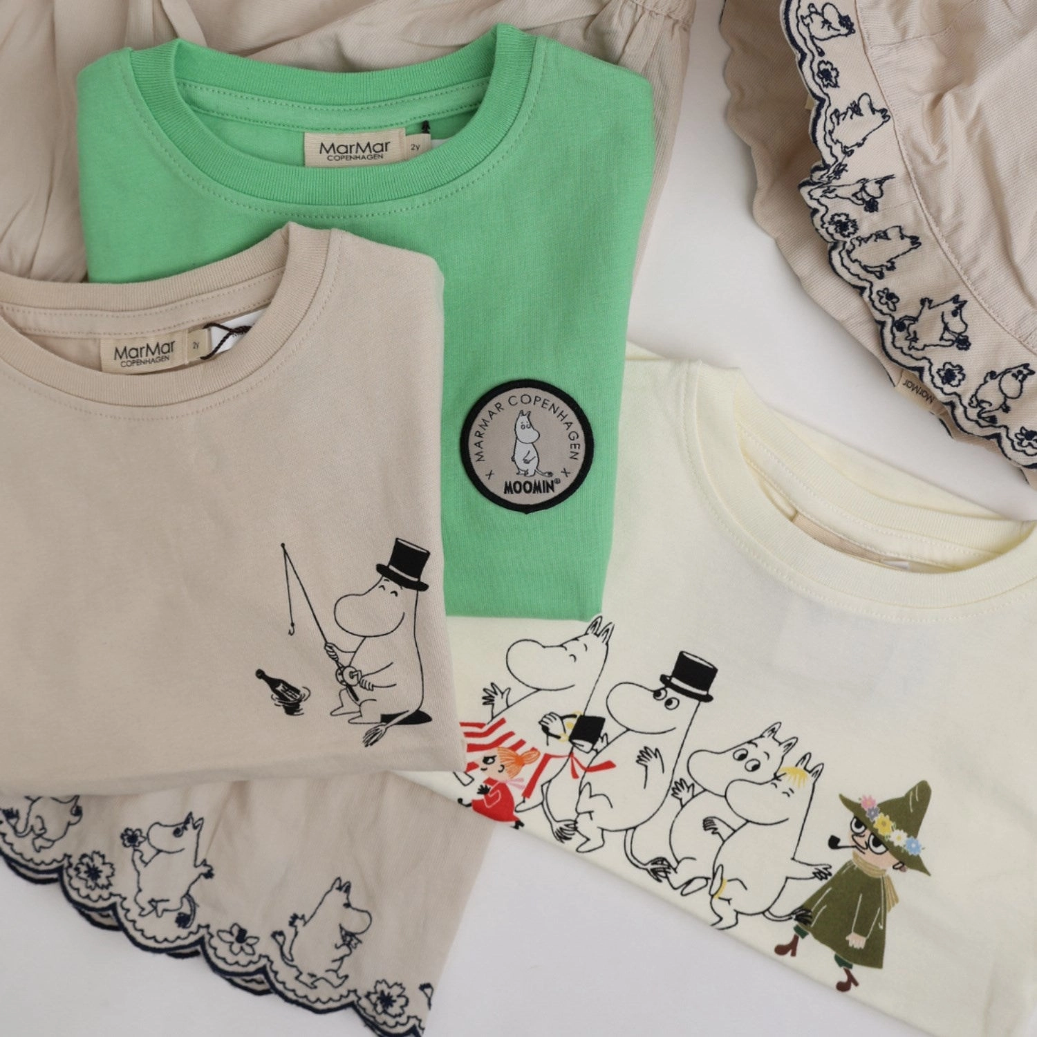MarMar Cotton Jersey Moomin Adventure Tad T-Shirt Layering Options