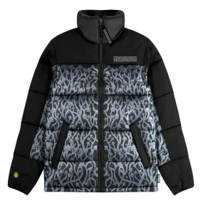 Collared Luxury Mushroom Piumino da adulto 23FWMU43003 nero-grigio