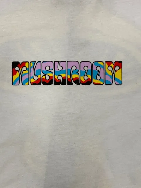 Mushroom T-shirt manica corta da uomo in cotone 19019-02 bianca Round neck simplicity Active Comfort Style