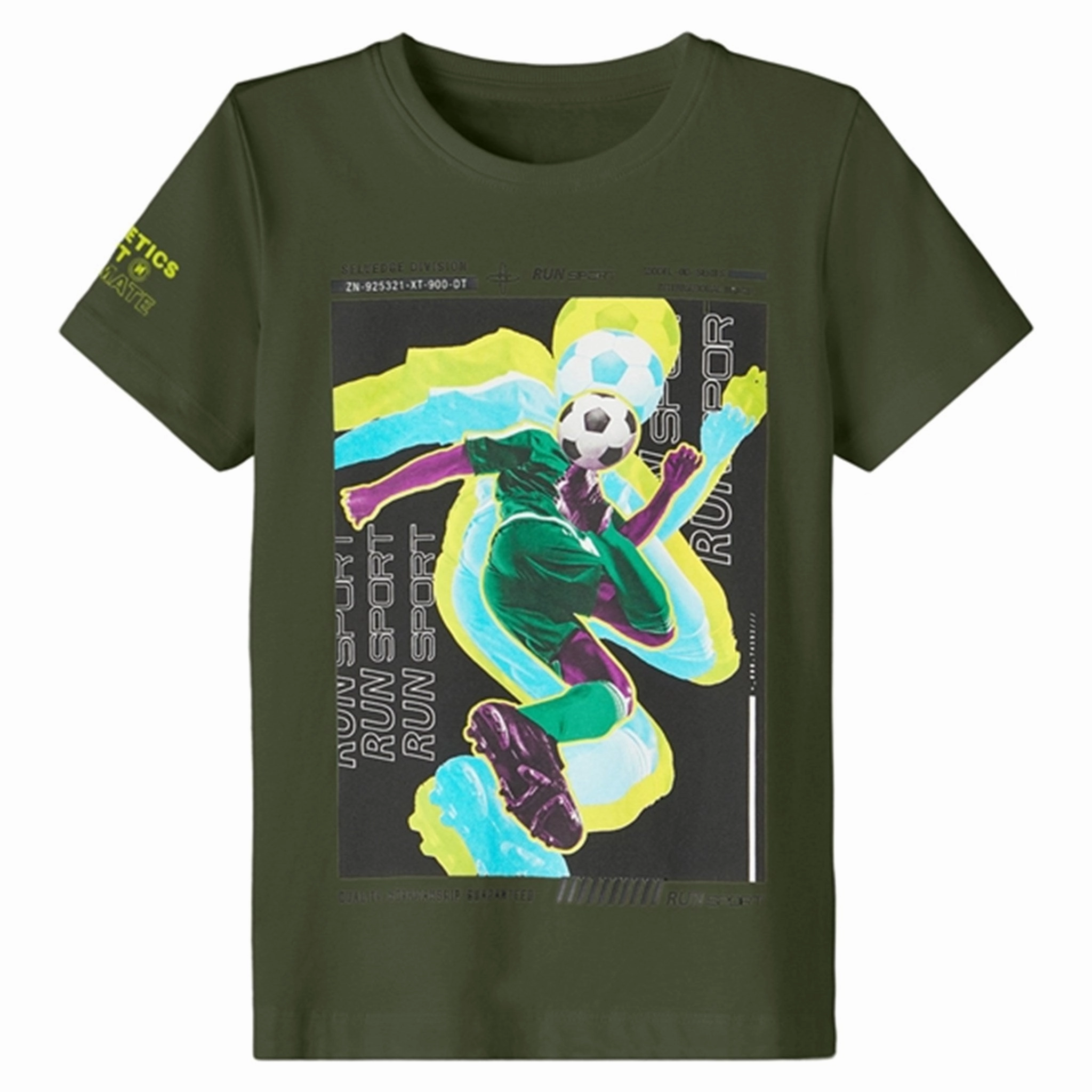 Name it Rifle Green Krian T-Shirt Soft and Light Wear Christmas