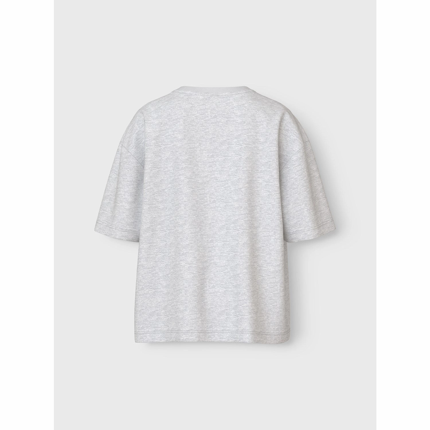 Name It Light Grey Melange Ny Sports Club Valix T-Shirt Relax Comfort Style High Density Weave
