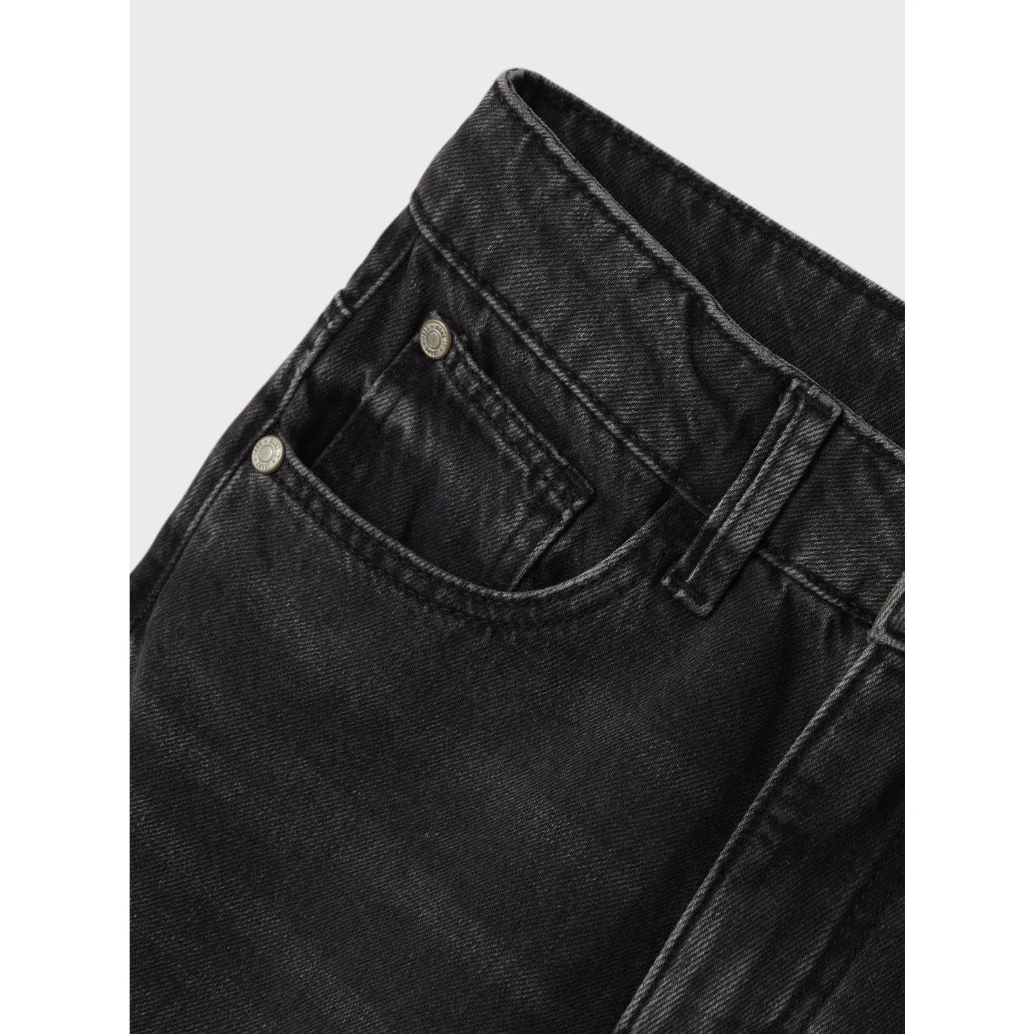Active Friendly Name It Black Denim Nkfrose Hw Straight Jeans 9222-Rm Noos