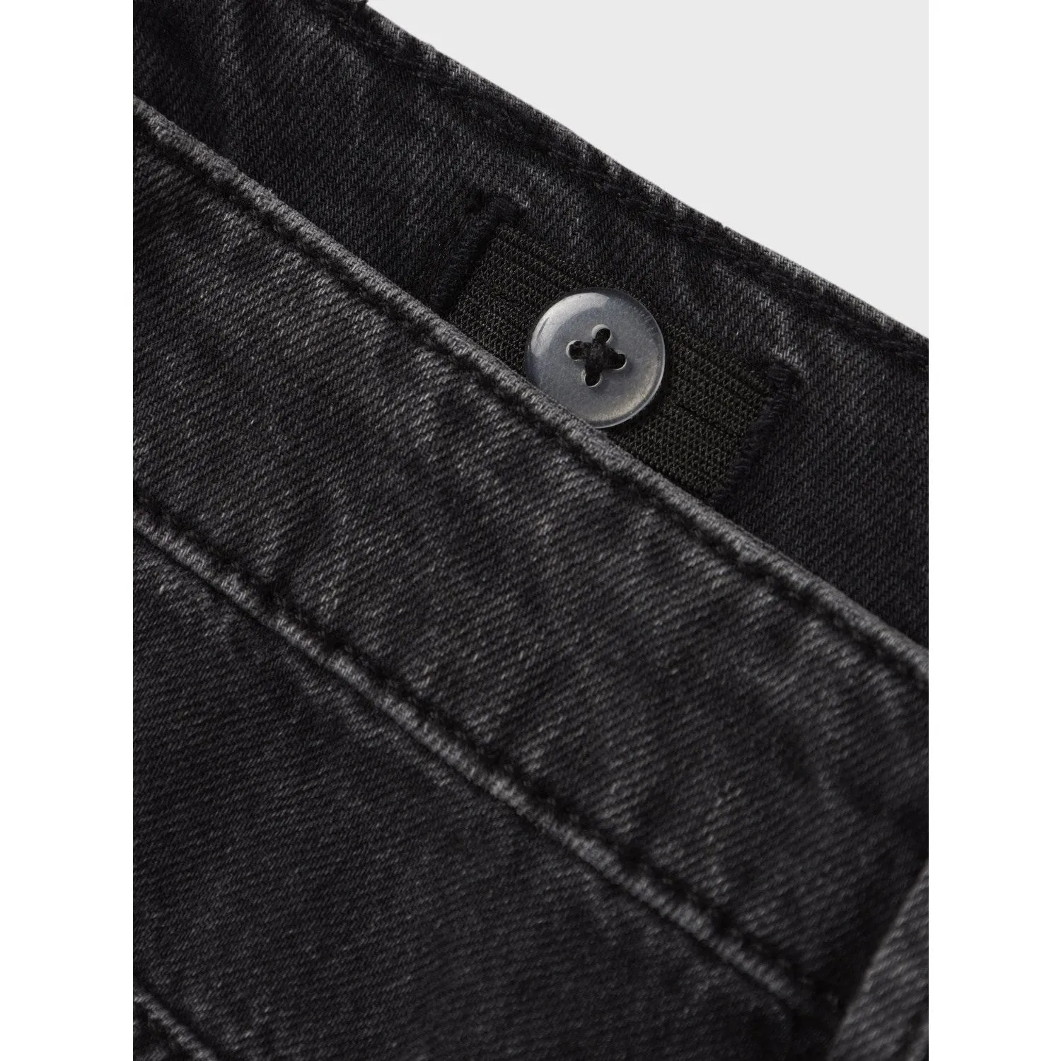 Name It Black Denim Nkfrose Hw Straight Jeans 9222-Rm Noos Sharp Edge Modern Attire