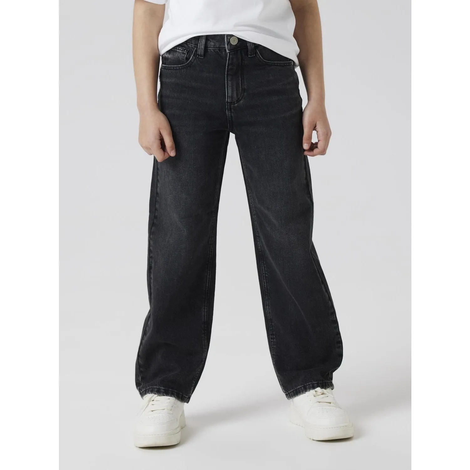 Name It Black Denim Nkfrose Hw Straight Jeans 9222-Rm Noos Advanced Stretch Recovery