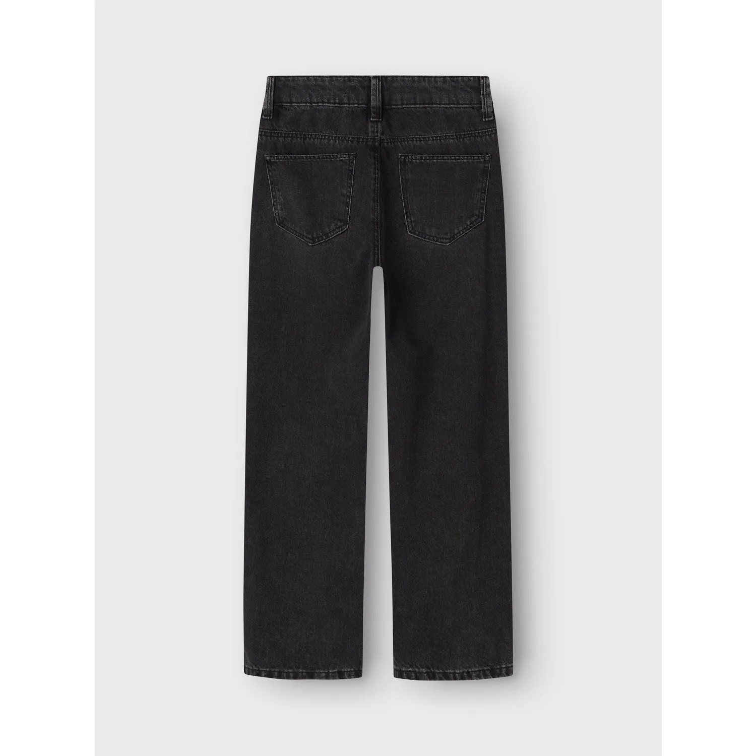 Tear Resistant Denim Stylish Casual Evening Stroll Name It Black Denim Nkfrose Hw Straight Jeans 9222-Rm Noos