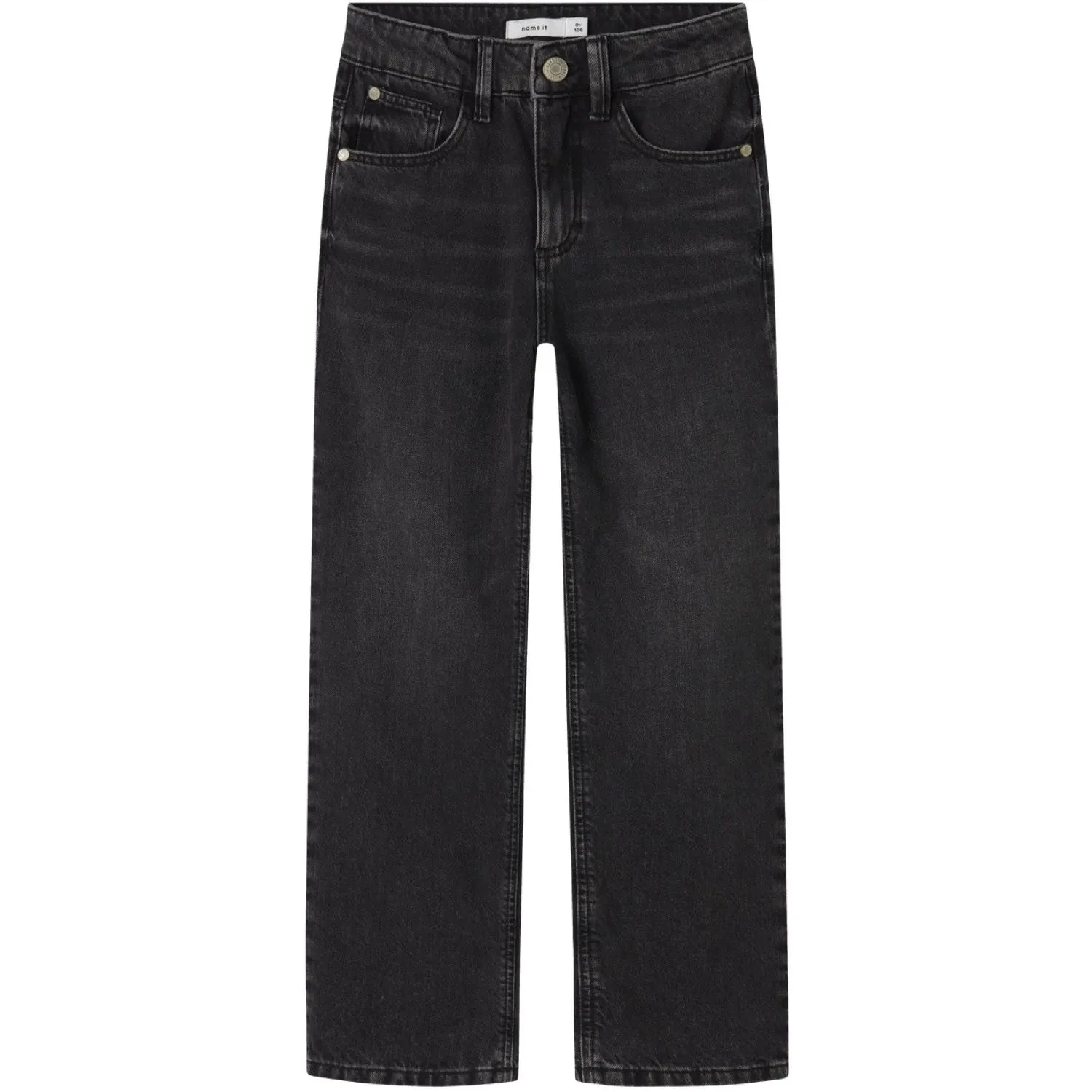 Universal Basic Classic Look Name It Black Denim Nkfrose Hw Straight Jeans 9222-Rm Noos