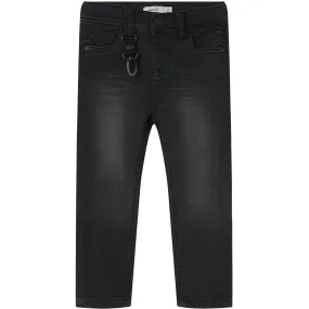 Sporty Look Name It Black Denim Nmmtheo Dnmthayer 2689Swe Key Pant Noos