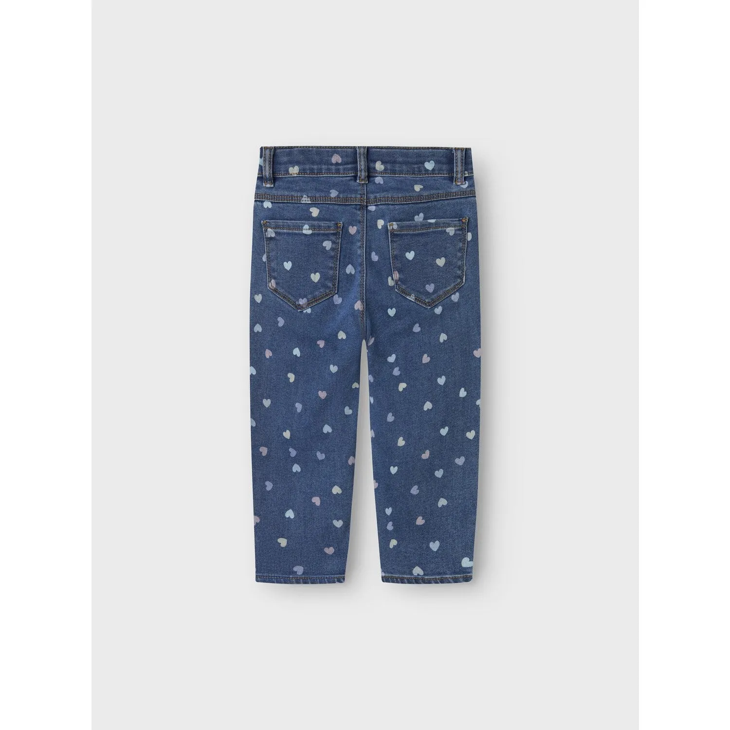 Name It Denim Blue Hearts Nmfbella Mom Shaped Jeans 3555-On Noos Outdoor Enthusiast Sunny Vibes Teen Outfit Spring Mood Affordable