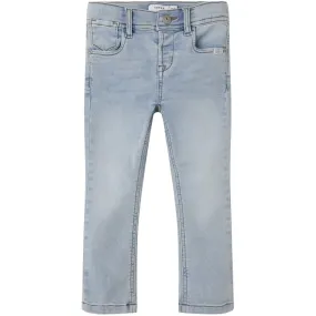 Name It Light Blue Bleached Denim Silas Slim Sweat Jeans Noos Weekend Style Rainy Day