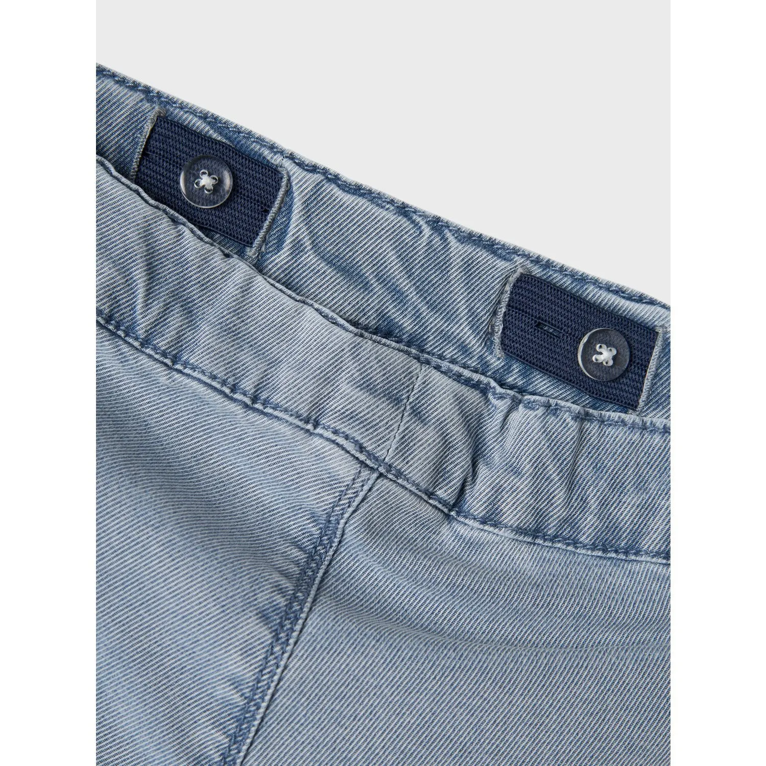 Name It Light Blue Denim Bella Wide Jeans Brunch Outfit Summer Vibes Versatile No Iron Wear