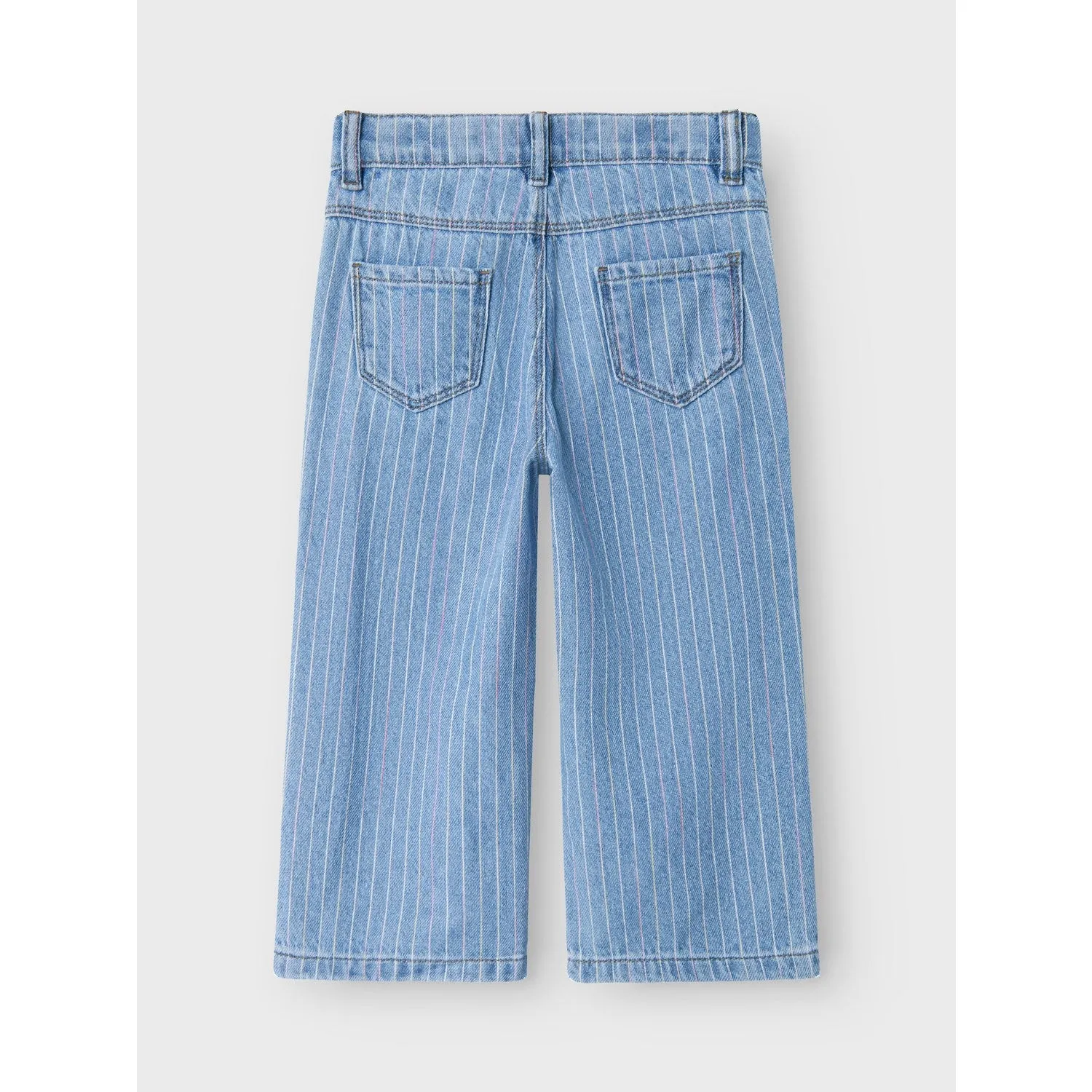 Durable Construction Name It Light Blue Denim Multi Rose Wide Stripe Jeans