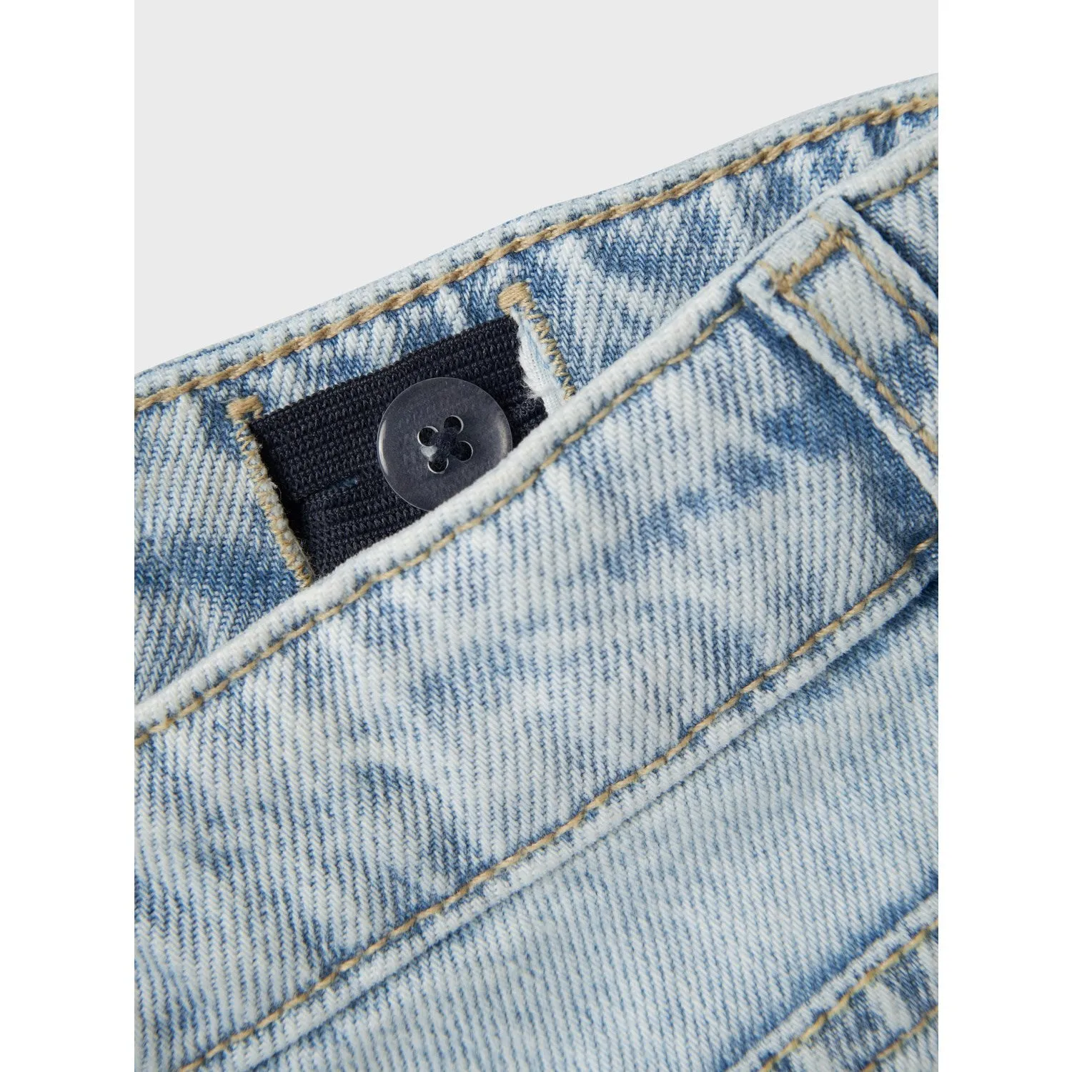 Name It Light Blue Denim Ryan Straight Jeans Noos Reinforced Stitching