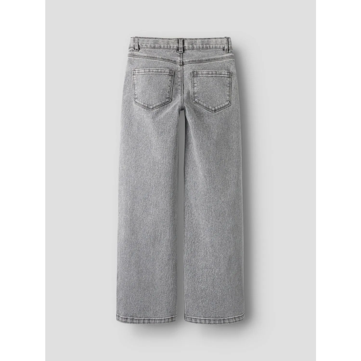 Name It Light Grey Denim Heart Studs Nkfrose Wide Jeans 5503-Ya N Unisex Wear Elegant Vintage Lover