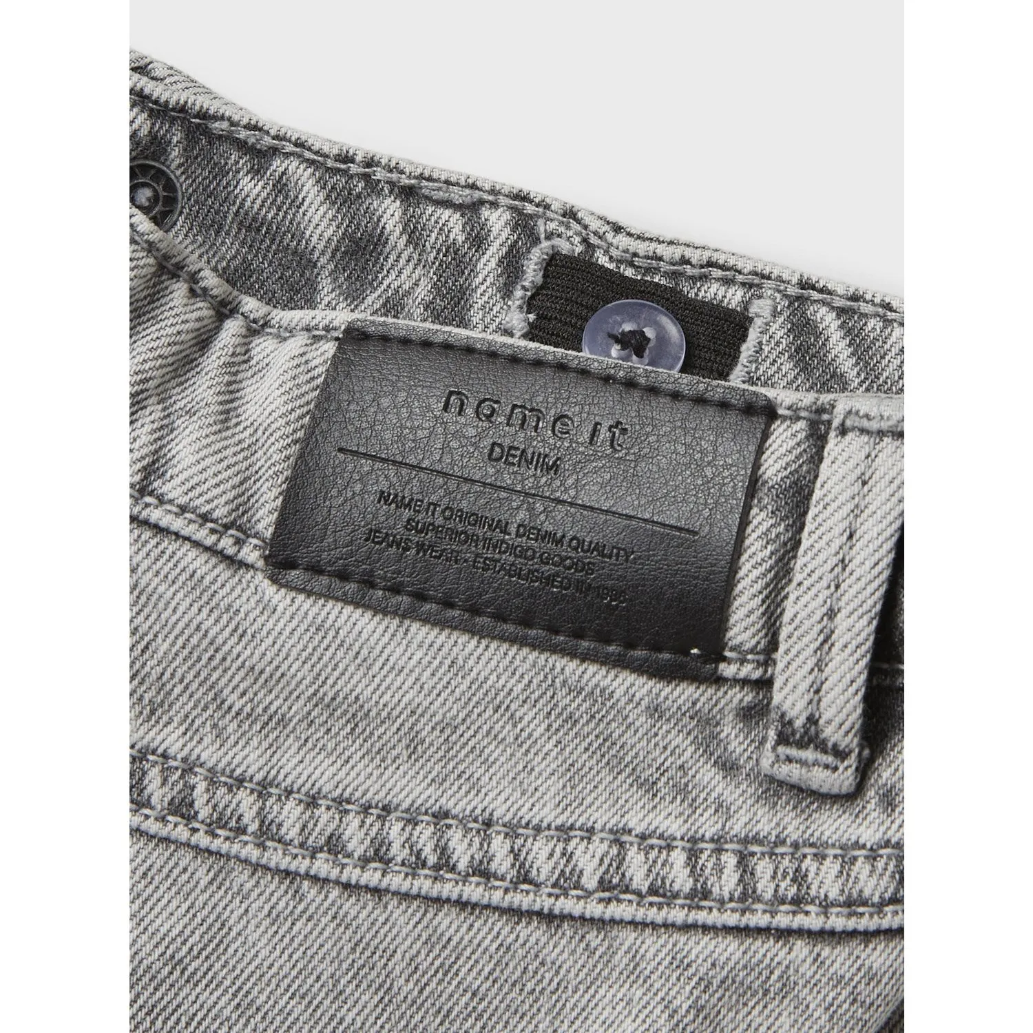 Versatile Relaxed Style Name It Light Grey Denim Nkfrose Hw Wide Jeans Destr 1411-Be Noos
