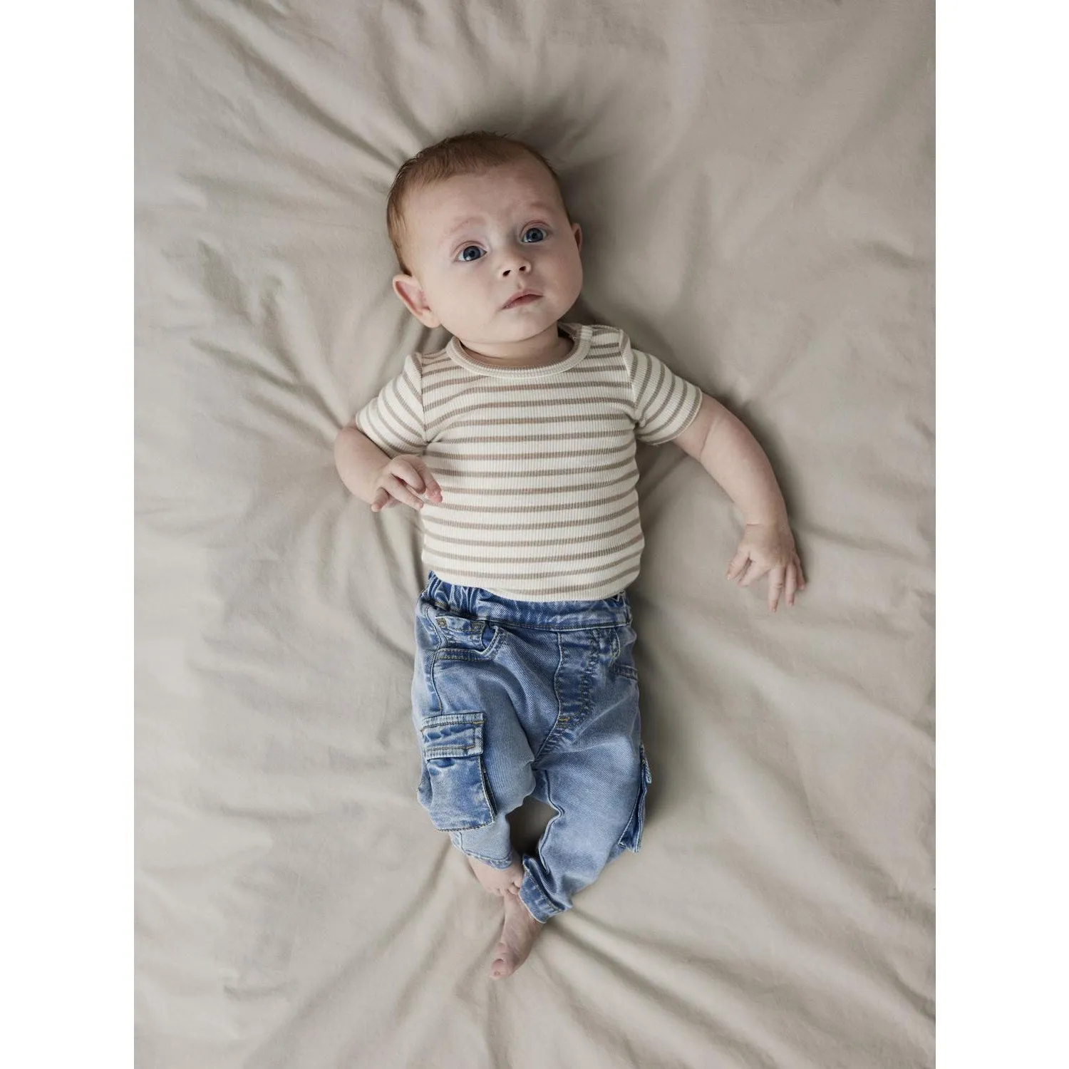 Anti Bacterial Treatment All Size Fit Name It Medium Blue Denim Ben Baggy Cargo Jeans Noos