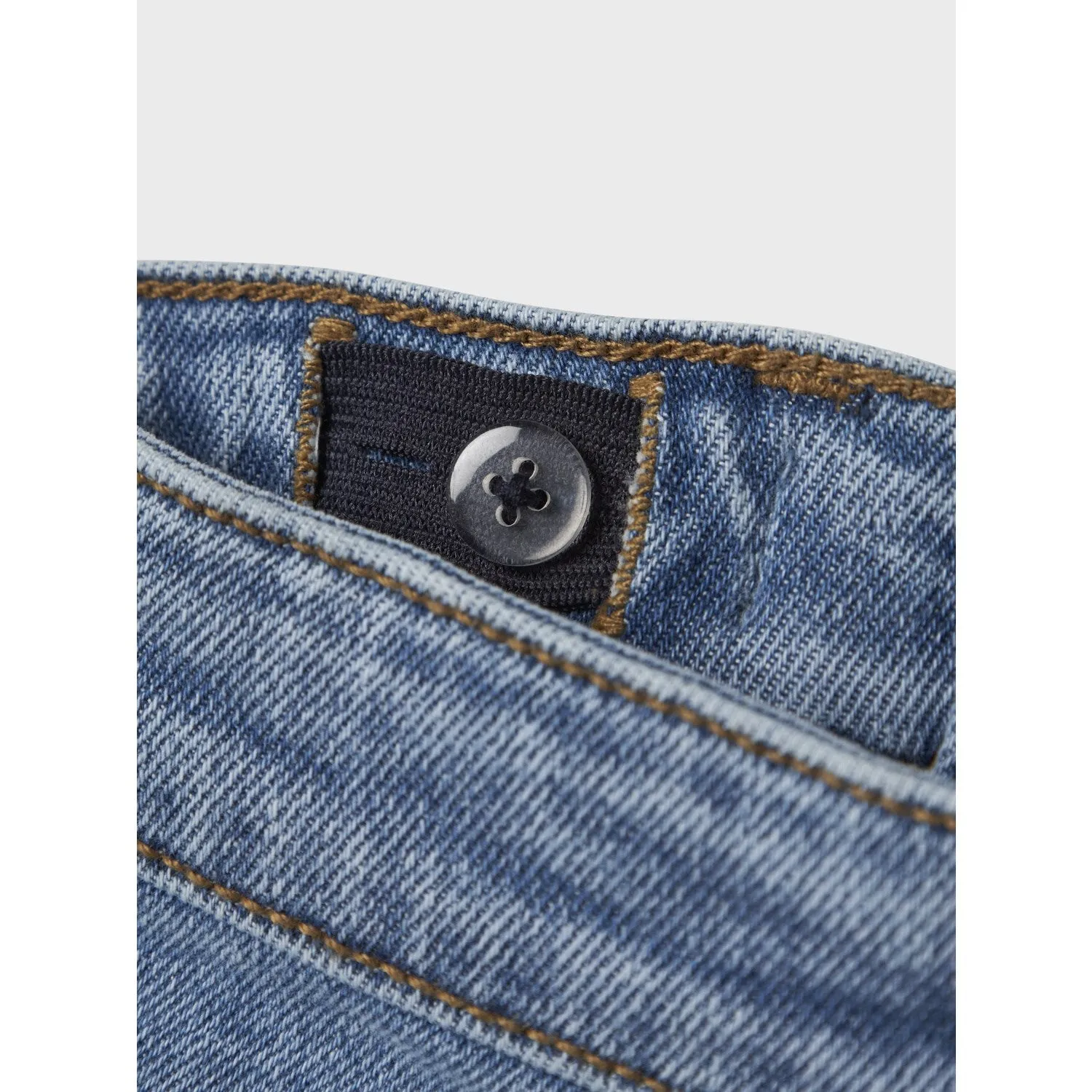 Street Routine Name It Medium Blue Denim Bow Embroidery Nmfbella Mom Emb Jeans 1224-Sm Noos