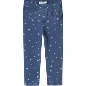 Name It Medium Blue Denim Heart Nmfsalli Slim Dnm Leggings 2352-Vb Noos Clean Base Outdoor Ready