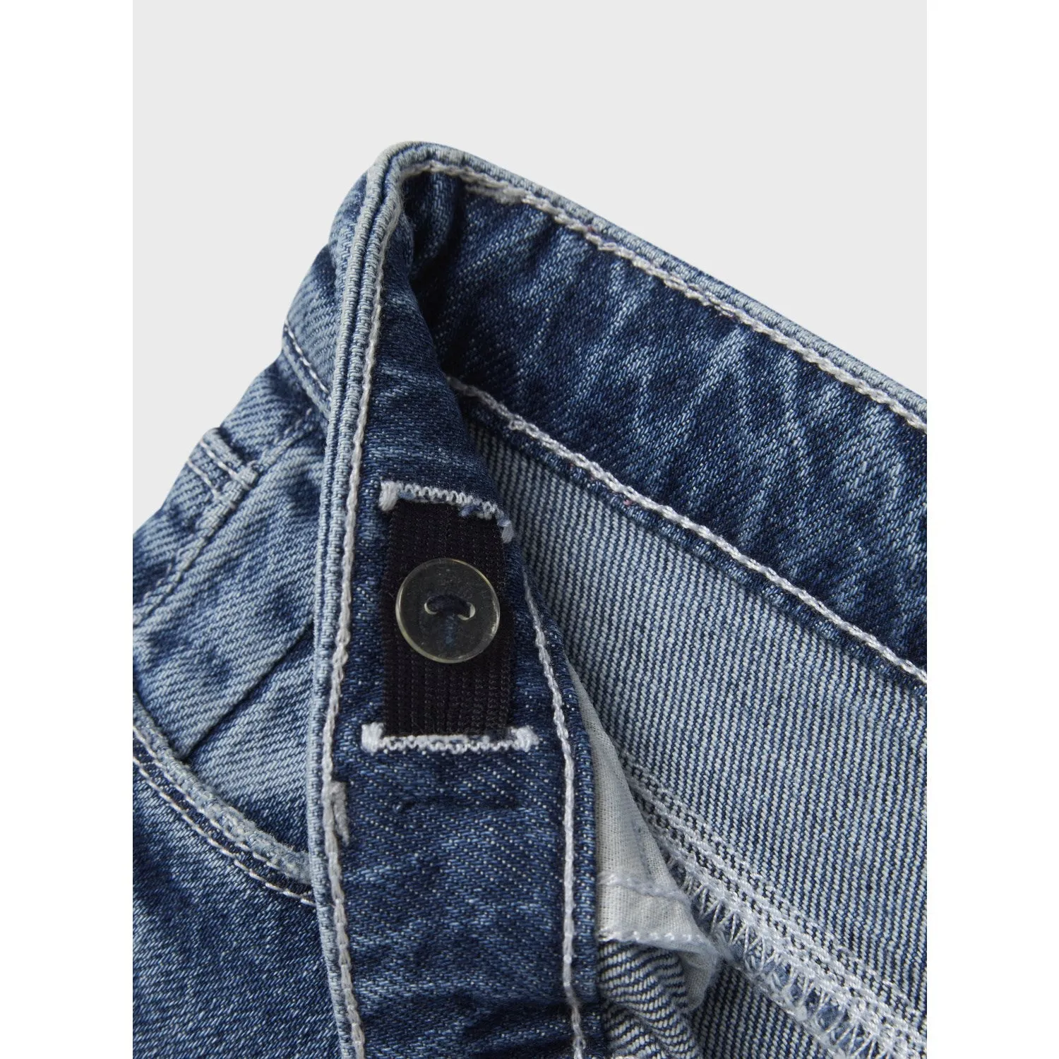 Streetwear Essential Name It Medium Blue Denim Nmfrose Straight Fold Jeans 4224-Az Noos