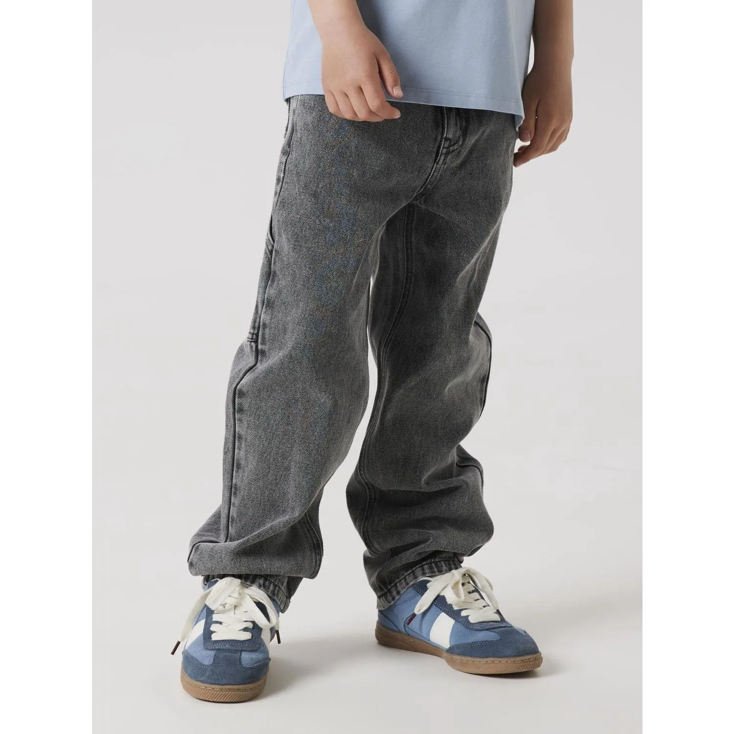 Name It Medium Grey Denim Nkmryan Straight Jeans Carp 4525-Im Noos Effortless casual Easy Fashion