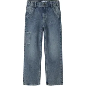 Casual Movement Name It Vintage Medium Blue Denim Nkmryan Straight Carp Jeans 5950-Dm Noos