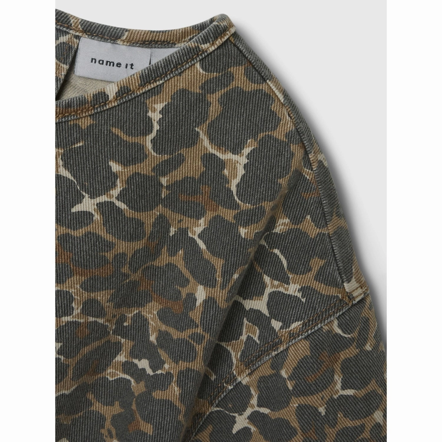 Name It Affogat Leo Leo Twill Dress Textured Look Luxe Wear