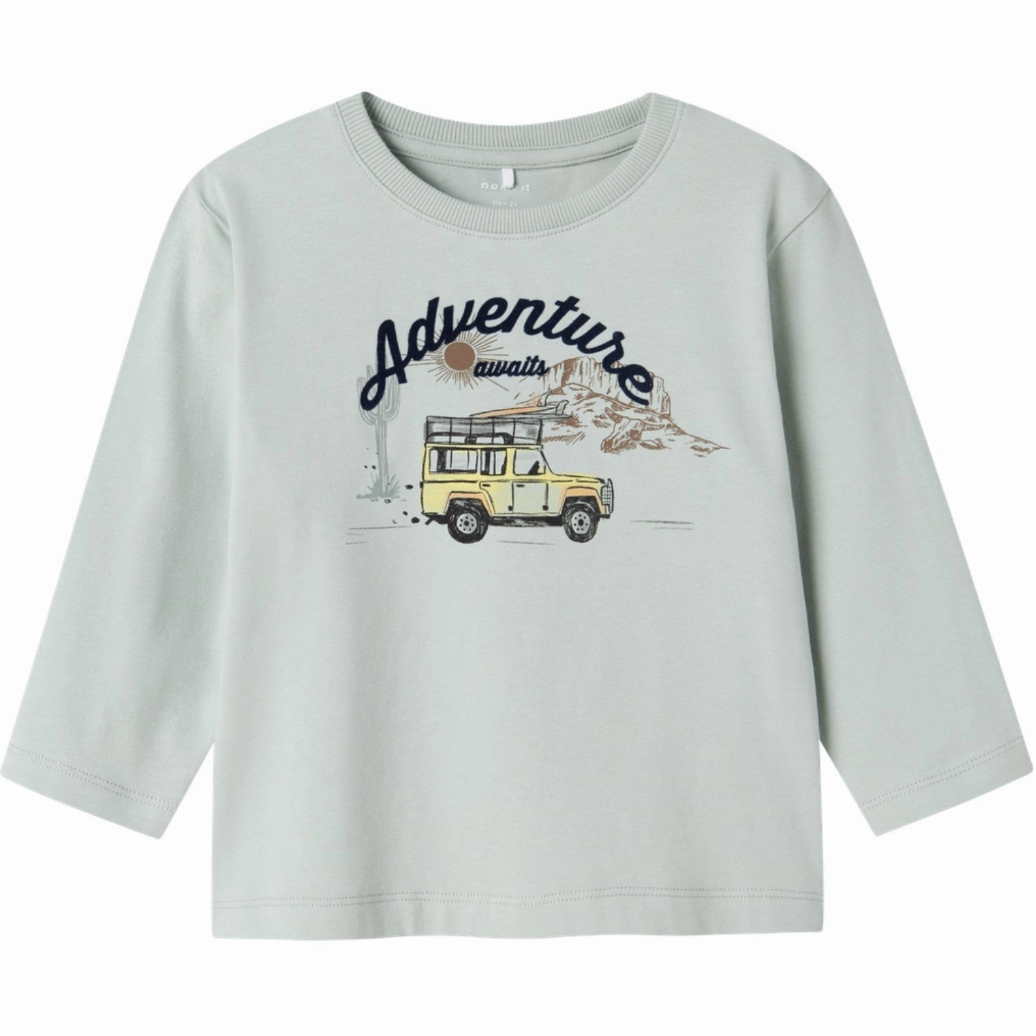 Warm Layers Fitted Design Name It Aqua Gray Hako Regular Blouse