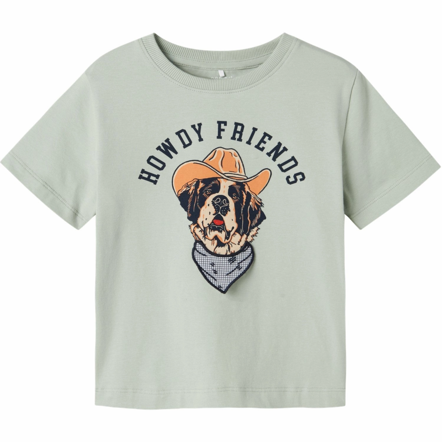 Name It Aqua Gray Hasse Regular T-Shirt Micro Perforated Fabric