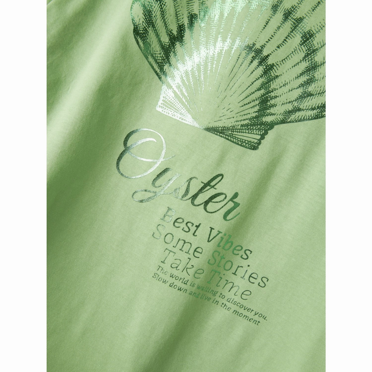 Layered Hem Detail Name It Arcadian Green Flutti Regular T-Shirt