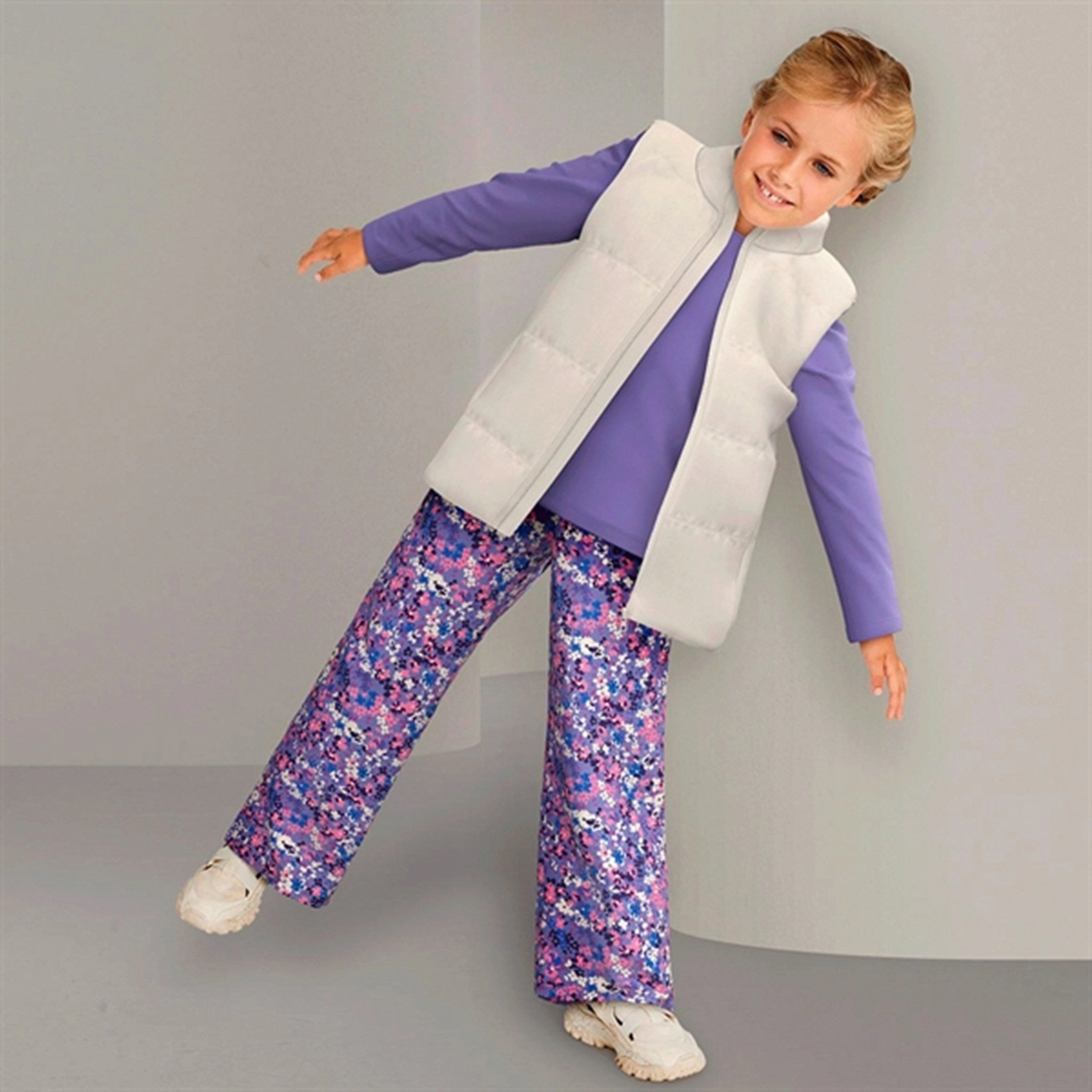 Name it Aster Purple Lilde Slim Blouse Road Trip Ready