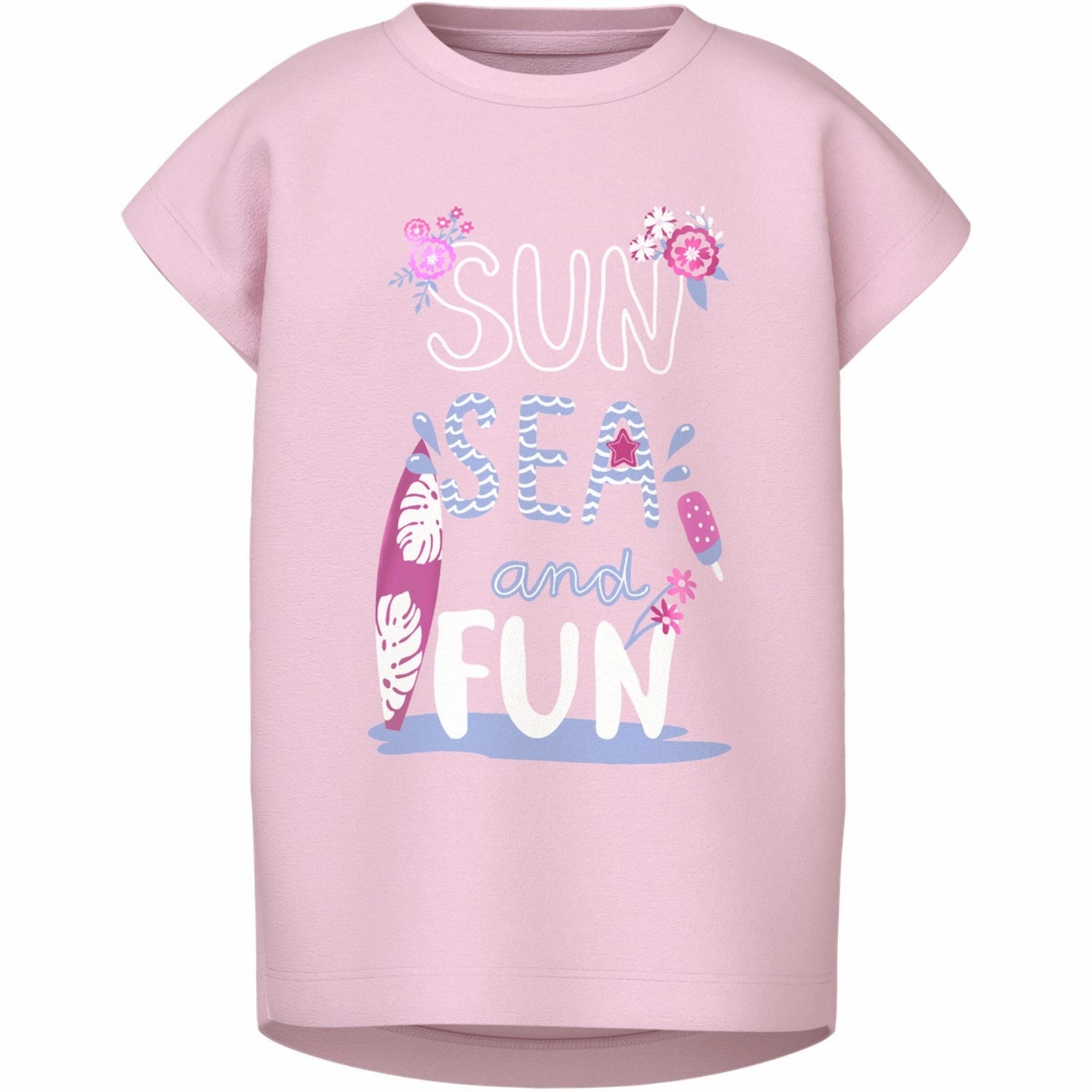 Name It Ballerina Sun Sea Fun Violet Capsl T-Shirt Structured silhouette