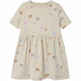 Stud-Detail Side Pleats Name It Birch Jannica Dress