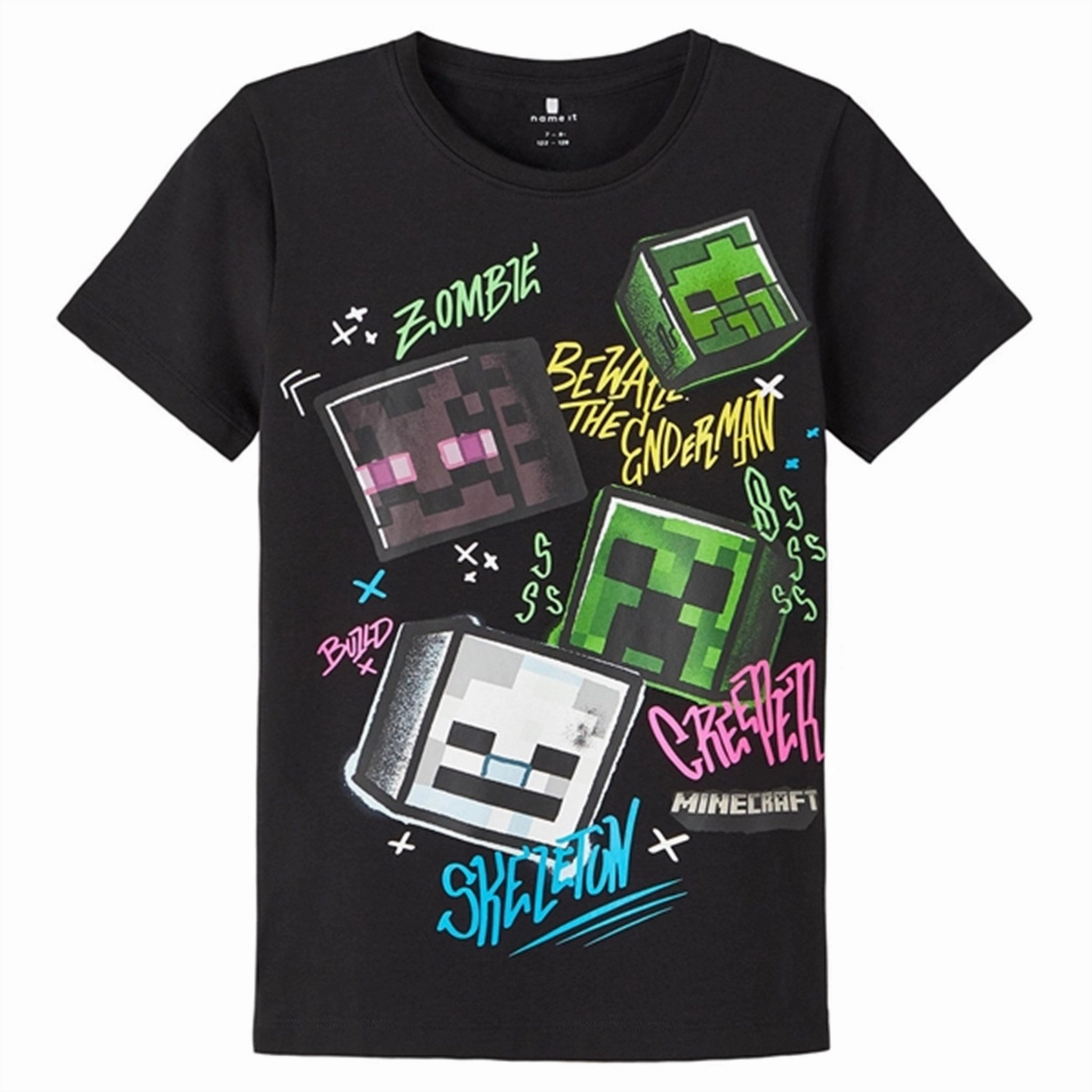 Relaxed Comfort Name it Black Dagfin Minecraft T-shirt