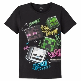 Cozy Design Bold and Comfortable Name it Black Dagfin Minecraft T-shirt