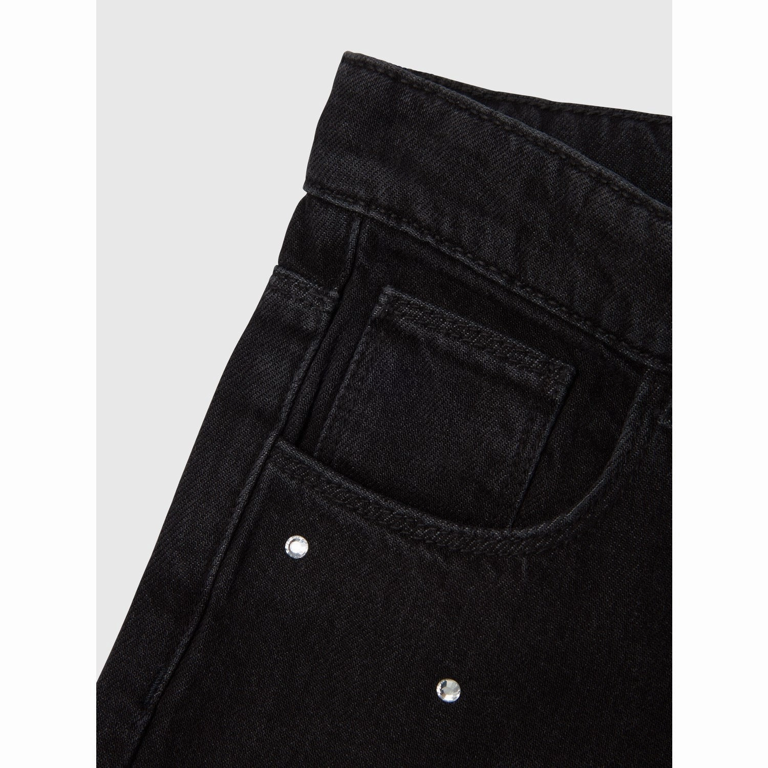 Slim Smooth Modern Weekend Style Name It Black Denim Rose Wide Cargo Jeans