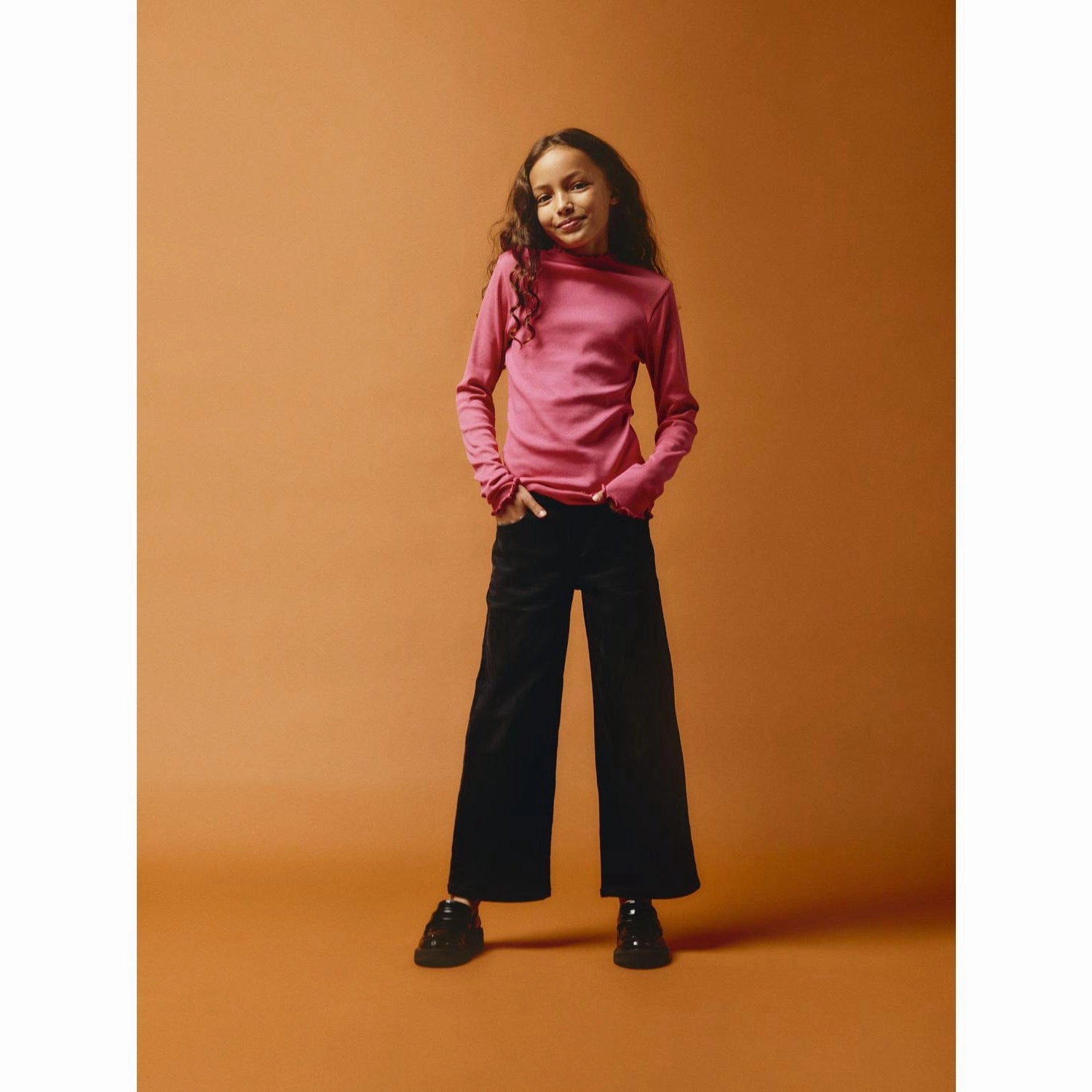 Name It Black Denim Rose Wide Jeans Teen Outfit Nature Lover Unisex Wear Ultra Basic