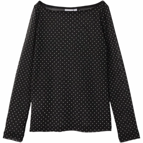 Country Escape Name It Black Dot Silje Slim Blouse
